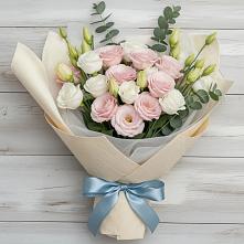 Букет цветов из:  Лизиантусы в Ямкино