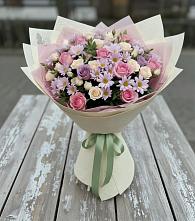 Букет цветов из:  Розы и Хризантемы в Ямкино