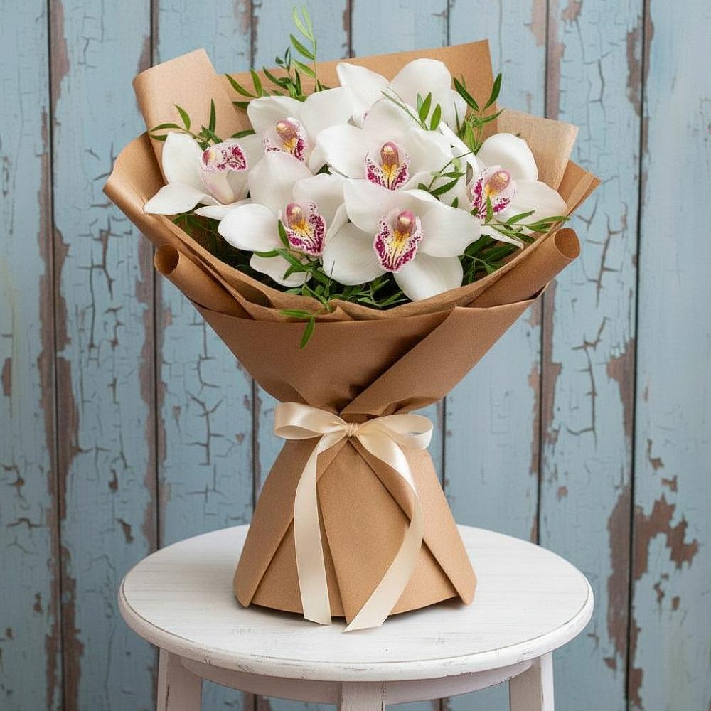 Букет цветов из: Орхидеи и Розы в Ямкино