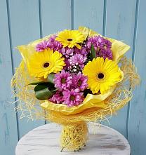 Букет цветов из:  Хризантемы и Герберы в Ямкино