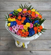 Букет цветов из:  Розы и Хризантемы в Ямкино