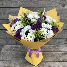 Букет цветов из:  Ирисы, Хризантемы и Ромашки в Ямкино