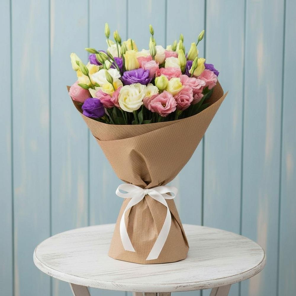 Букет цветов из: Лизиантусы в Ямкино