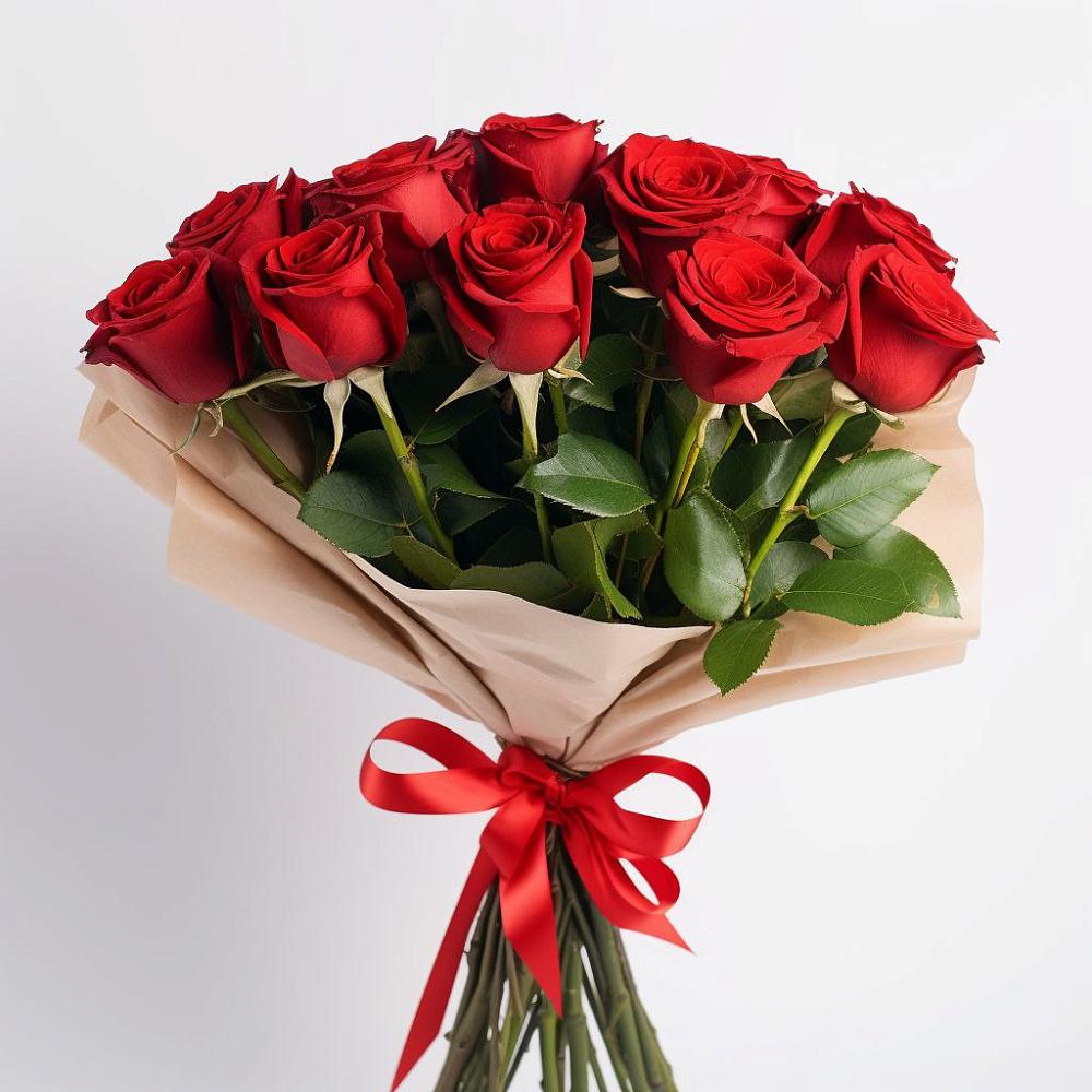 Букет 11 Красных роз Эдлесс Лав в Ямкино