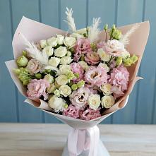 Букет цветов из:  Альстромерии и Розы #REPLACE_PRED# Ямкино