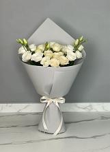 Букет цветов из:  Розы и Лизиантусы в Ямкино